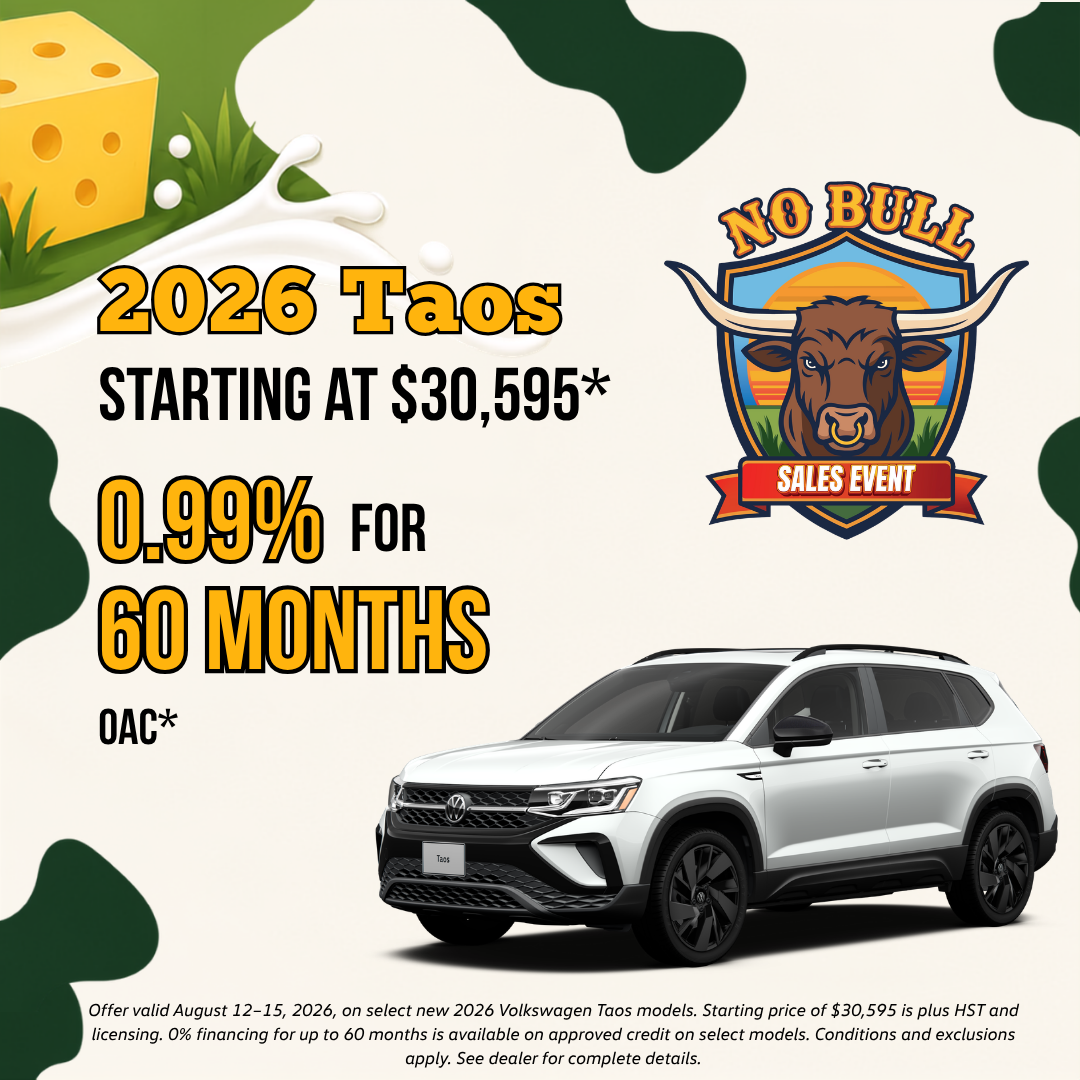 2026 Volkswagen Taos — 0.99% for 60 months