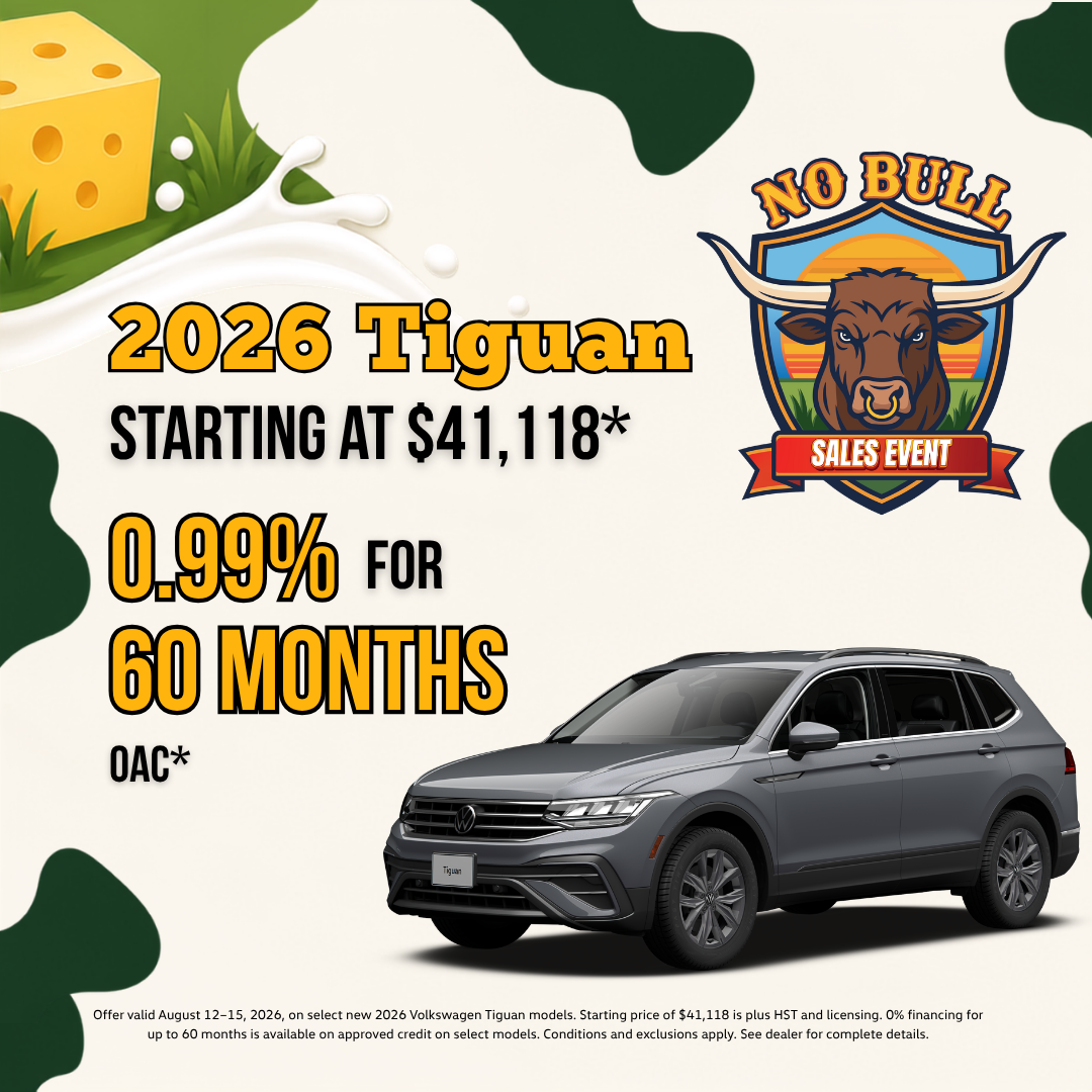 2026 Volkswagen Tiguan — 0.99% for 60 months
