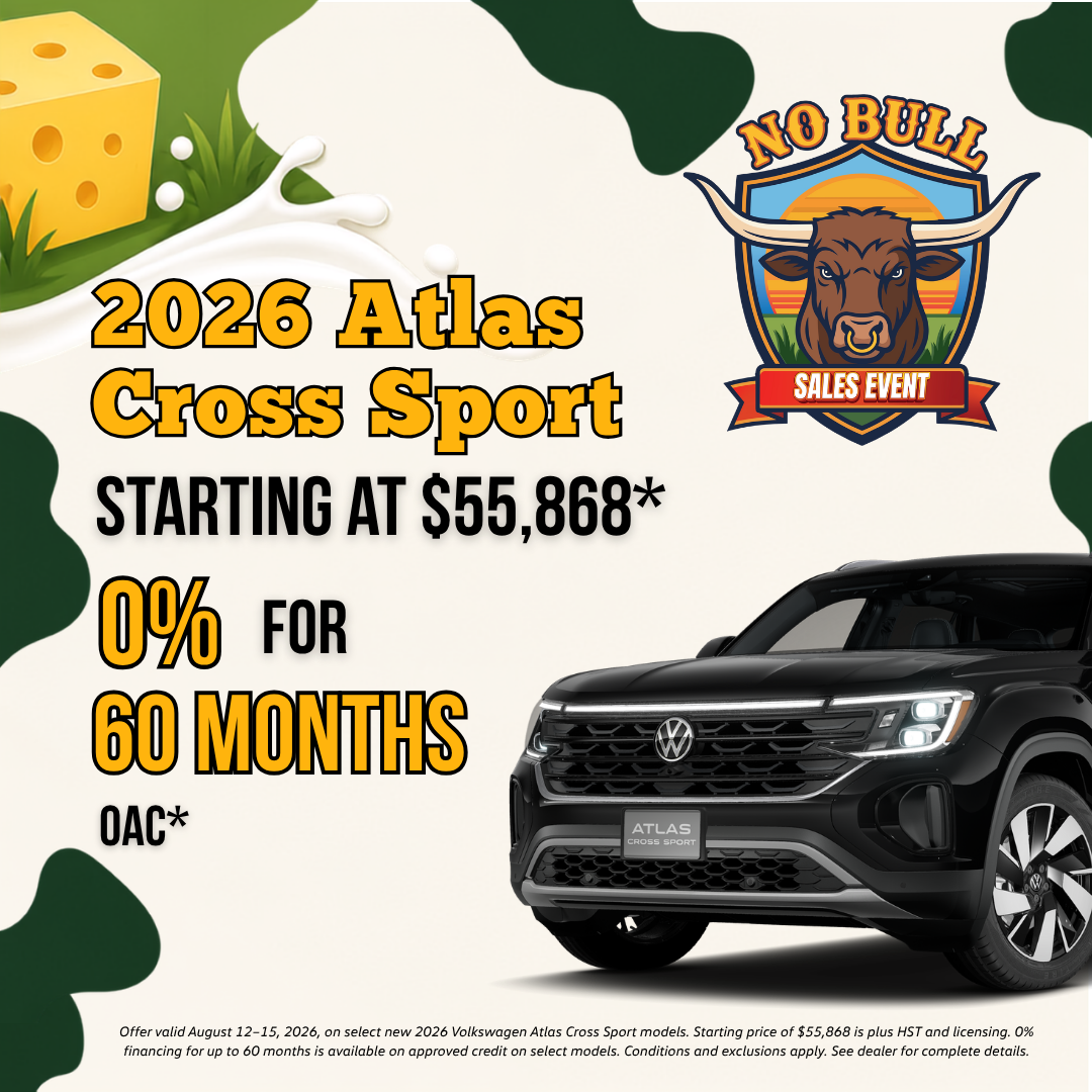 2026 Volkswagen Atlas Cross Sport — 0% for 60 months