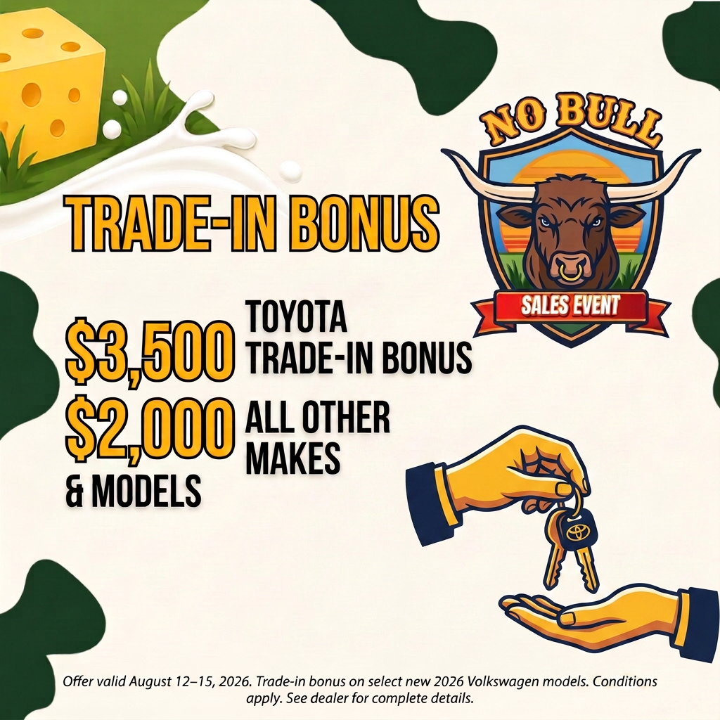 $3,500 Toyota trade-in bonus, $2,000 all other makes and models